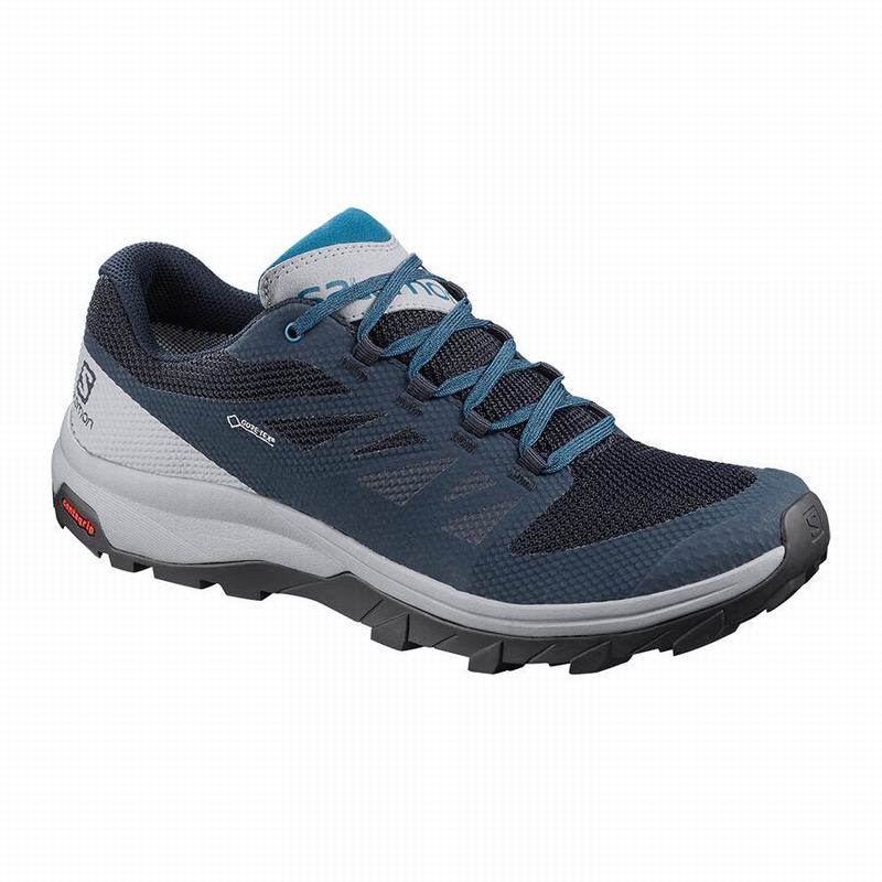 Zapatillas Trekking Salomon Hombre Azul Marino / Azules - Salomon Argentina OUTLINE GORE-TEX ,652108